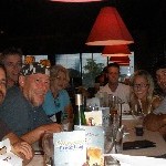 DinnerPaddlers DInner with the paddlers after a long day on the water
